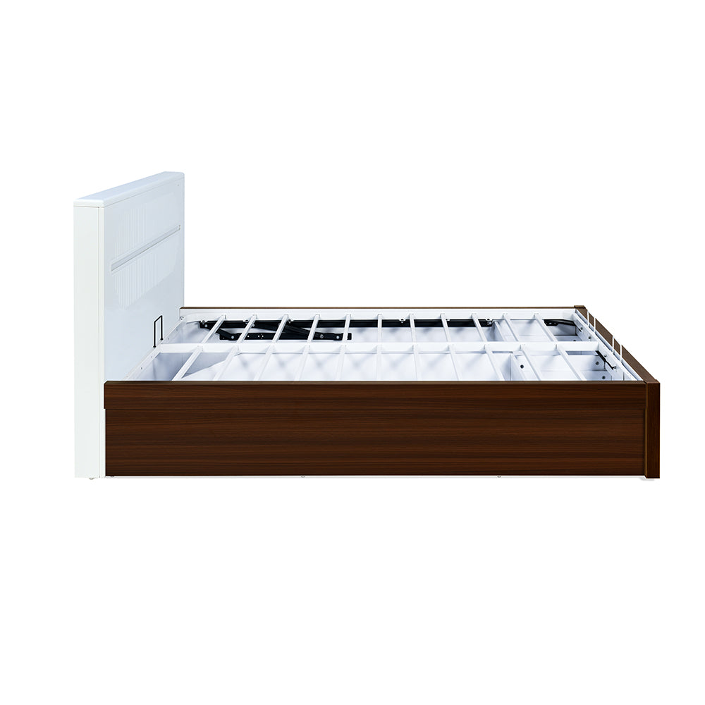 Capsule Premier Bed with Hydraulic Storage (Walnut)