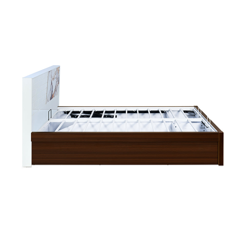 Galaxy Premier Bed with Hydraulic Storage (Walnut)