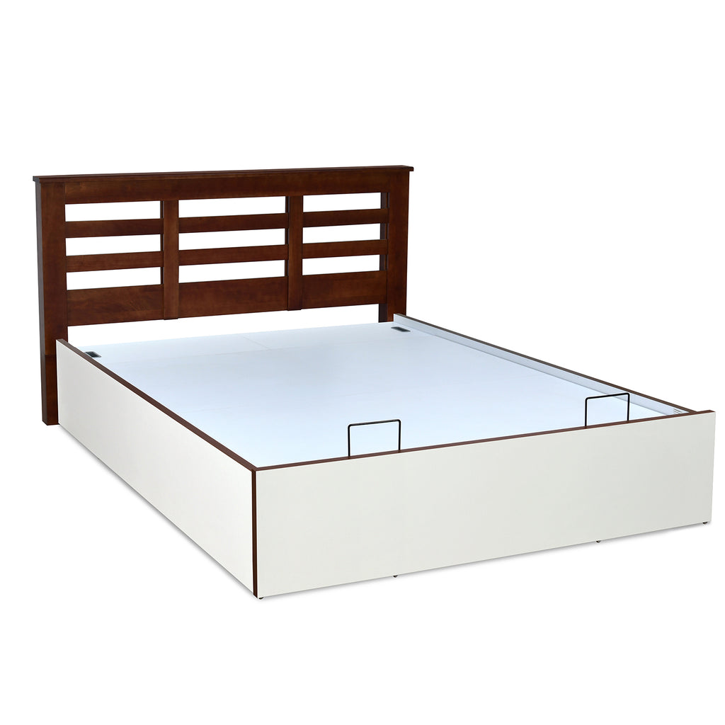 Maple Prime Bed with Semi Hydraulic Storage (White)