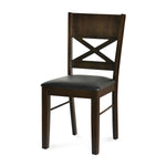 Adrian 6 Seater Dining Set (Dark Walnut)