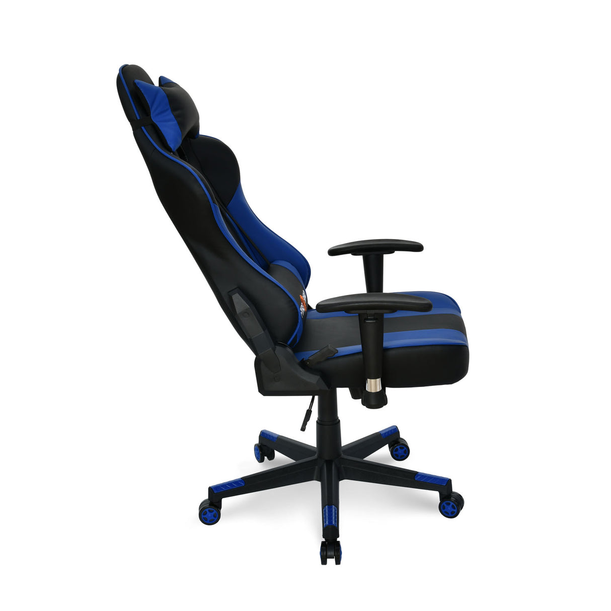 Bosco Leatherette Ergonomic Gaming Chair with Neck & Lumbar Pillow (Black & Blue)