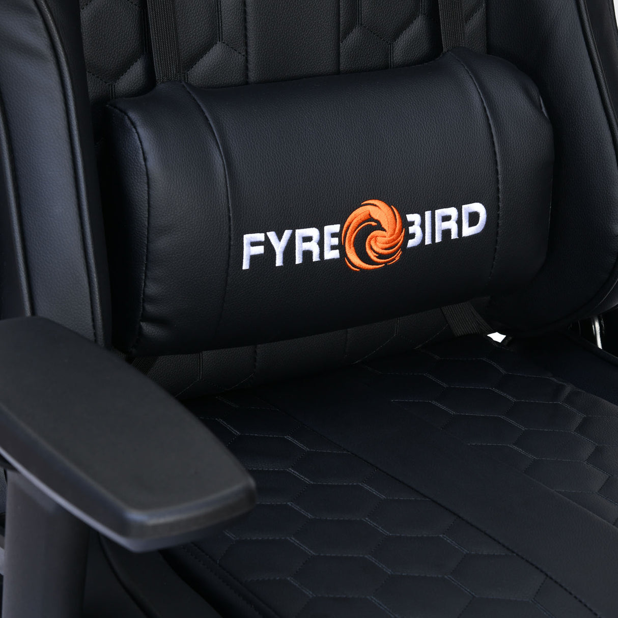 Canophy Leatherette Ergonomic Gaming Chair with Neck & Lumbar Pillow (Black)