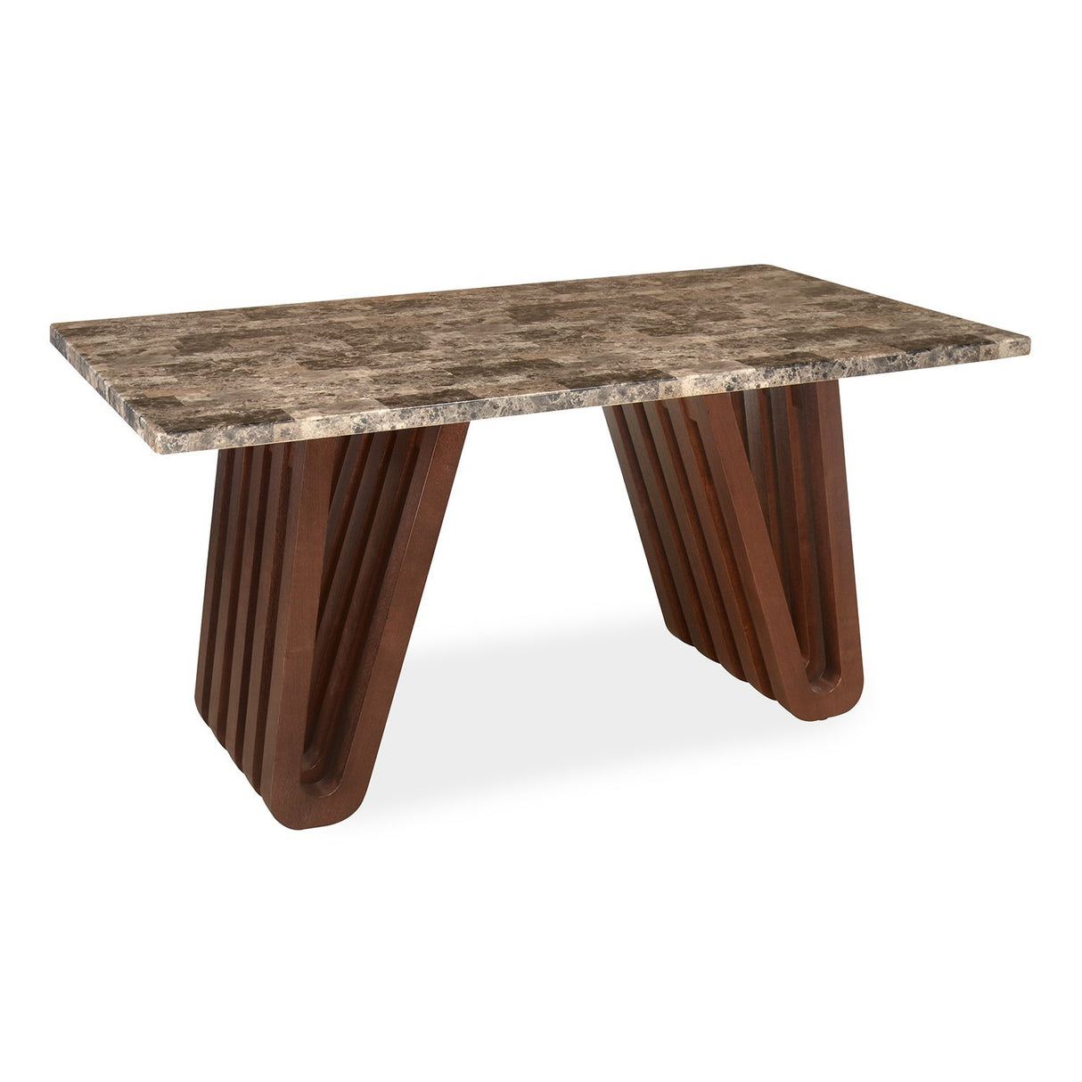 Capri 6 Seater Dining Table (Walnut)