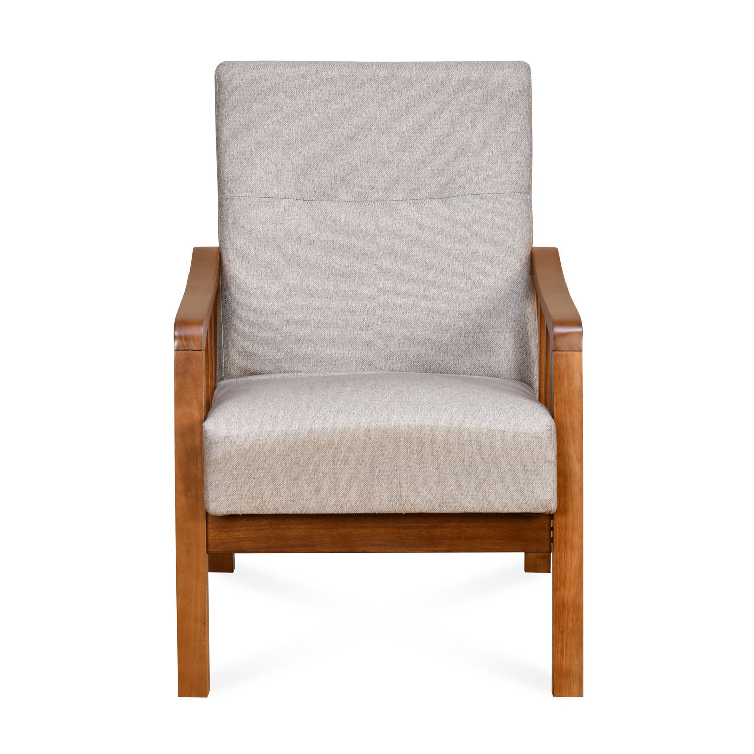 Conolly 1 Seater Fabric Sofa- Brown