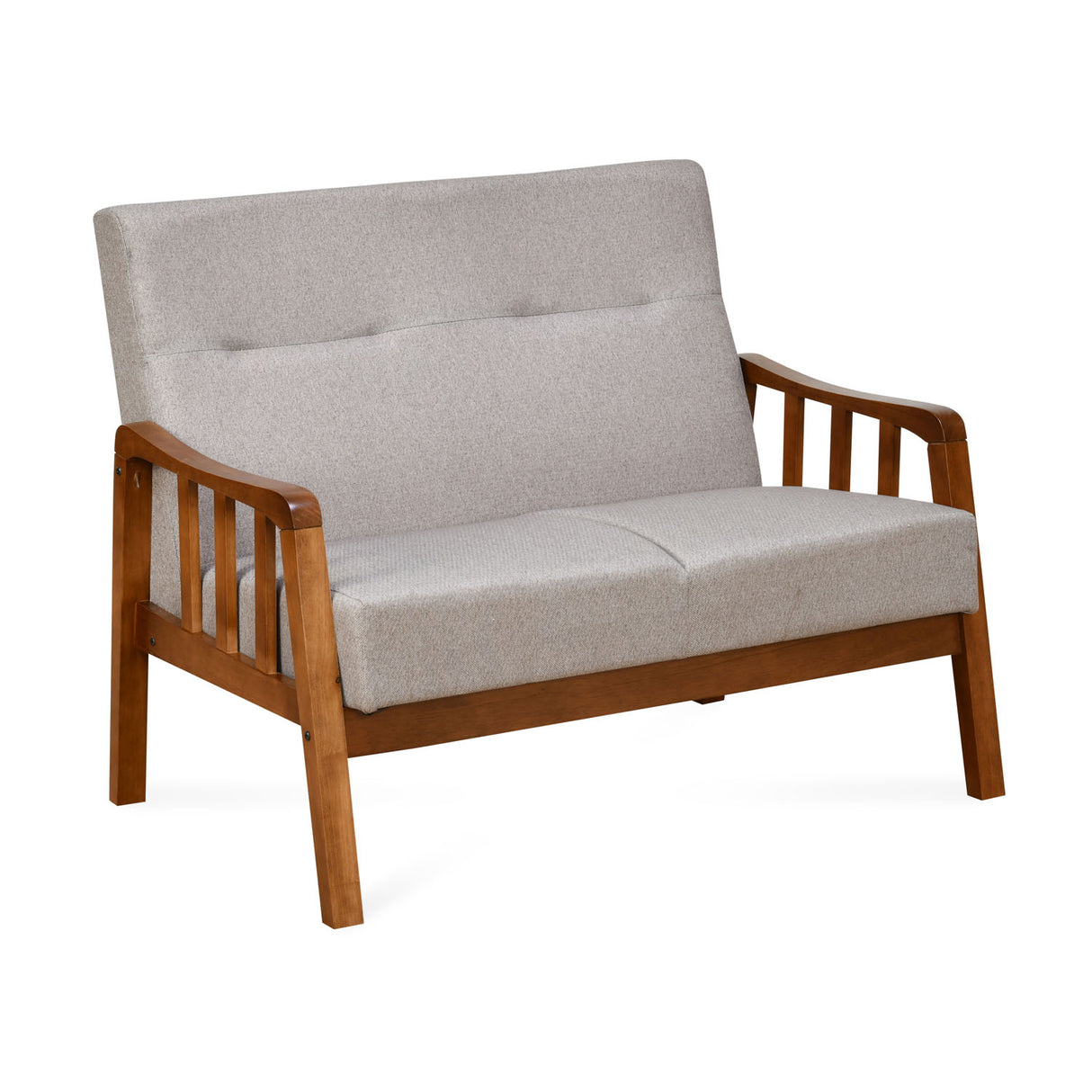 Conolly 2 Seater Fabric Sofa- Brown