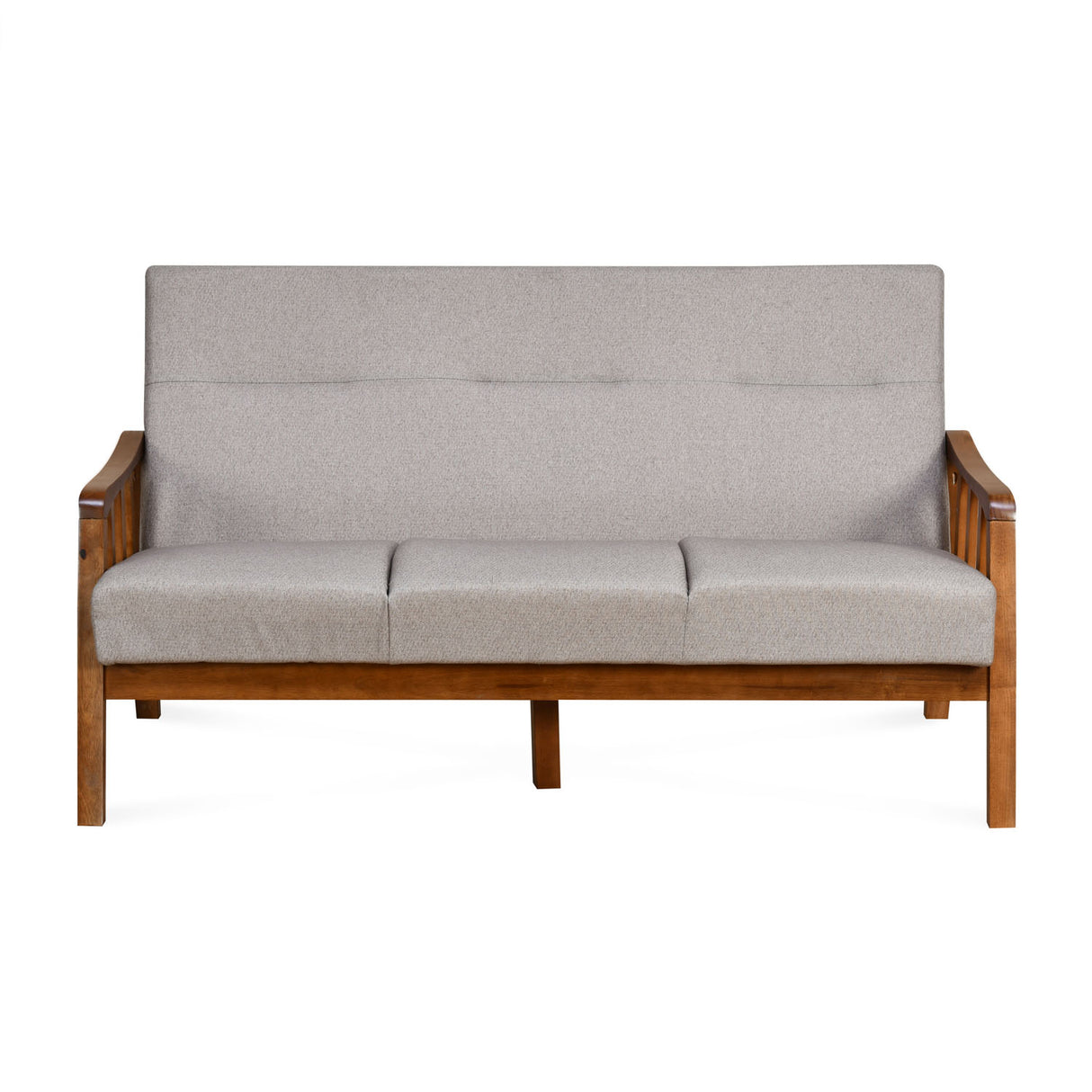 Conolly 3 Seater Fabric Sofa- Brown