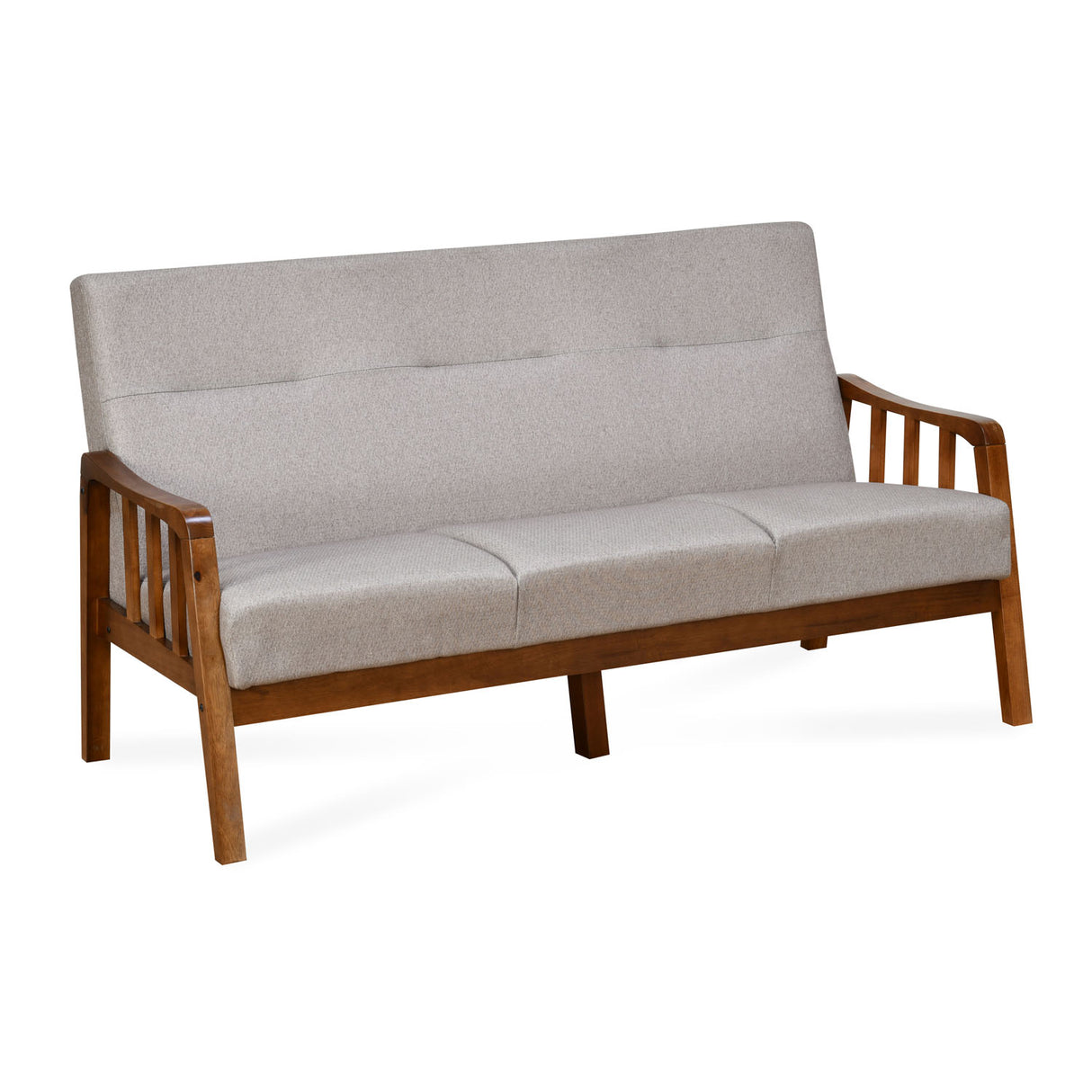 Conolly 3 Seater Fabric Sofa- Brown