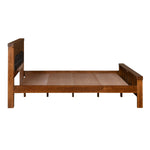 Dexter Solid Wood King Bed without Storage- Cappucino
