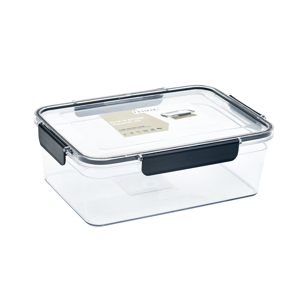 Klip N Store 3300 ml Rectangular Storage Container (Black)