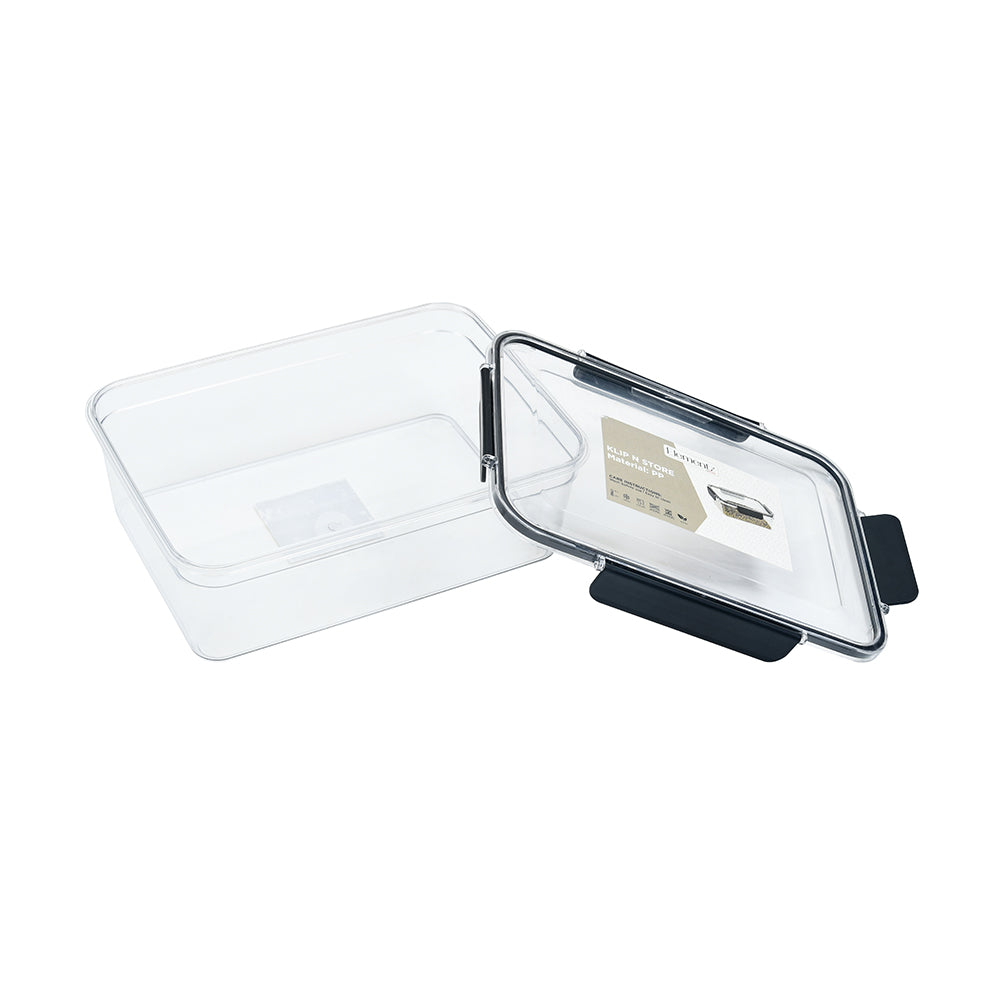 Klip N Store 3300 ml Rectangular Storage Container (Black)