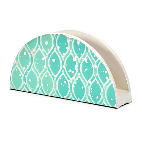 Nilkamal Printed Wooden Mdf Napkin Holder (Seagreen)