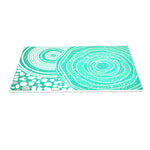 Abstract Printed MDF Table Placemat (Seagreen)