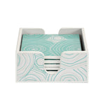 Printed MDF Wooden Coasters Set of 6 (Seagreen)