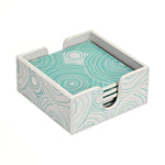 Printed MDF Wooden Coasters Set of 6 (Seagreen)