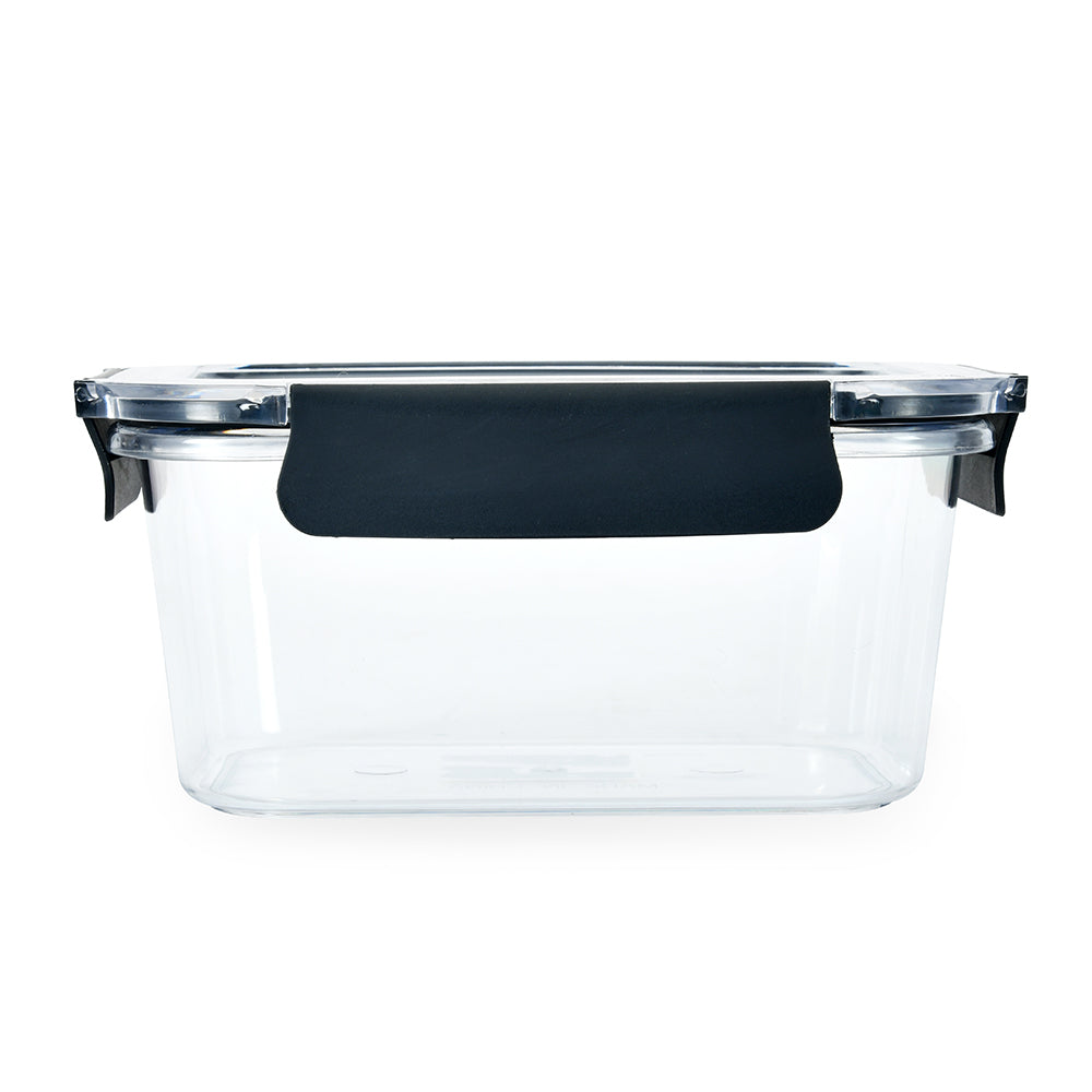 Klip N Store Rectangular 1400 ml Cannister Storage Container (Black)