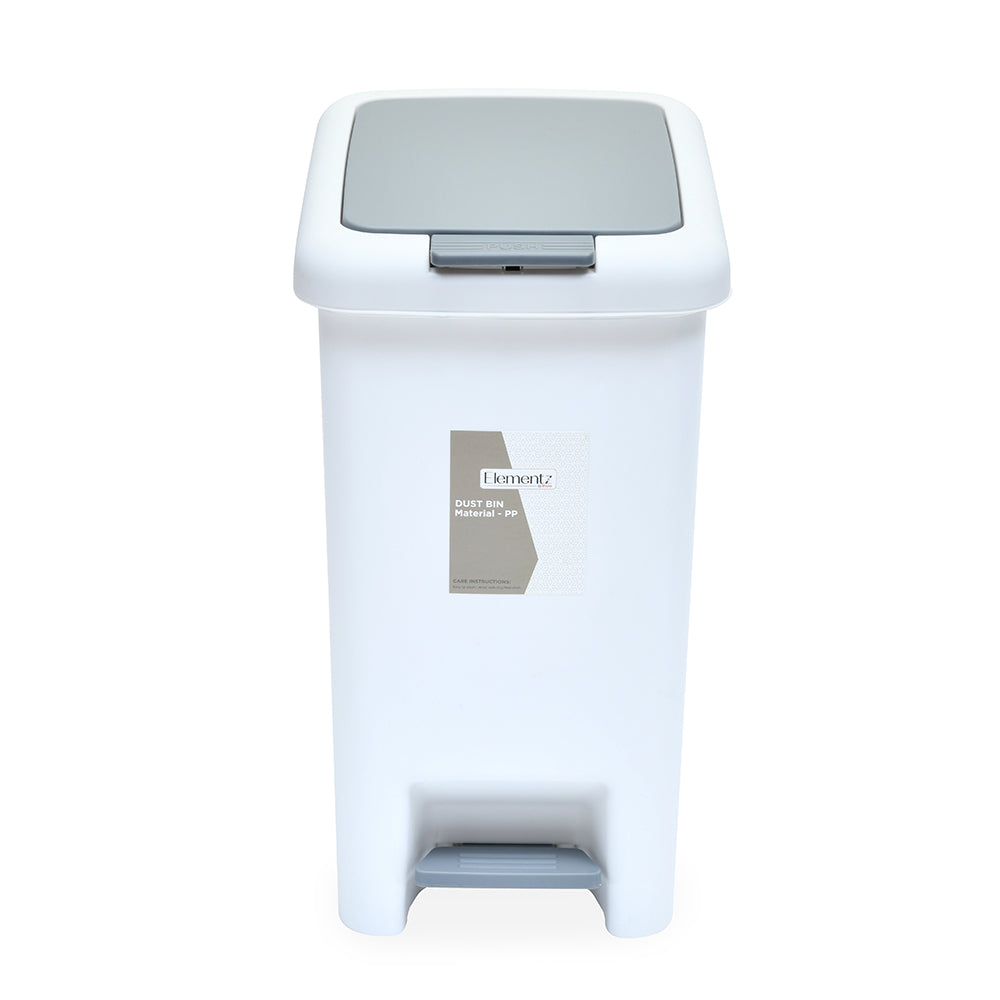 Pedal Press Polypropylene 8 L Dustbin- Grey