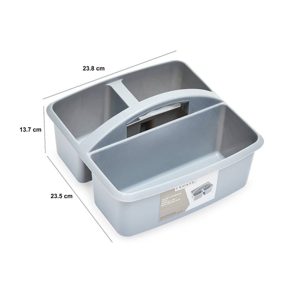 Polypropylene 3.1 L Handy Multipurpose Storage Tray- Grey