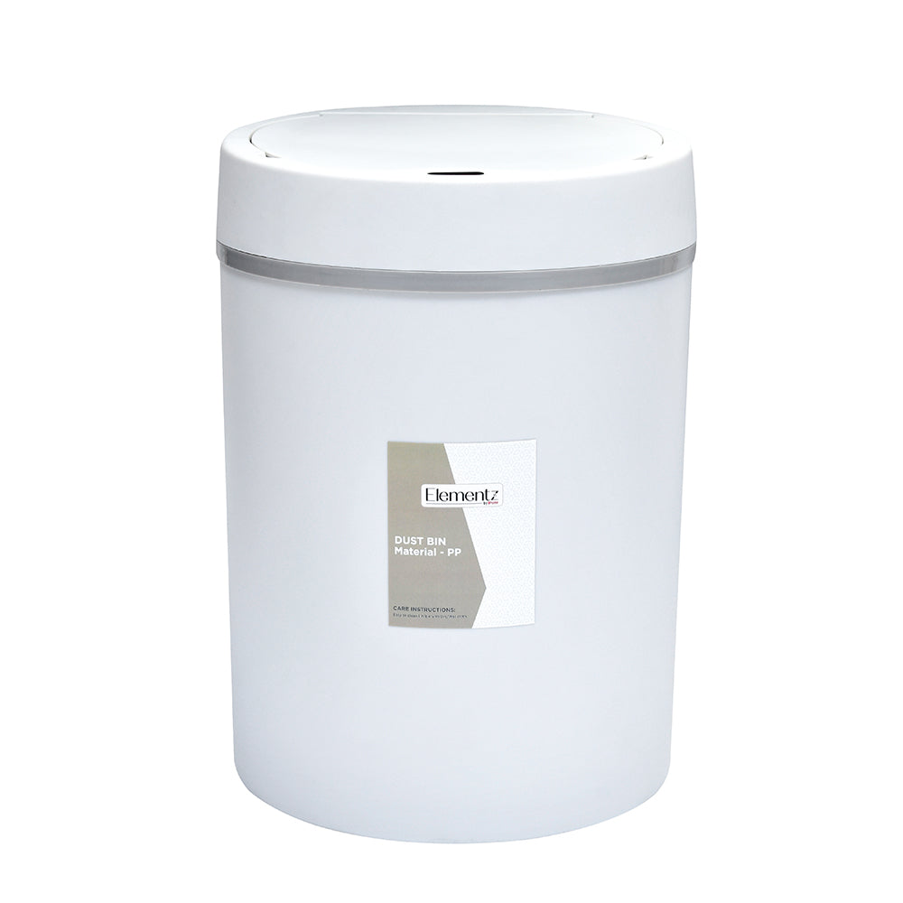 Sensor Lid Polypropylene 12 L Dustbin- Grey