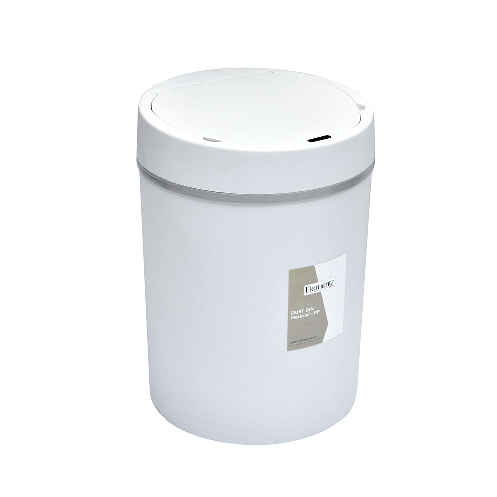 Sensor Lid Polypropylene 12 L Dustbin- Grey