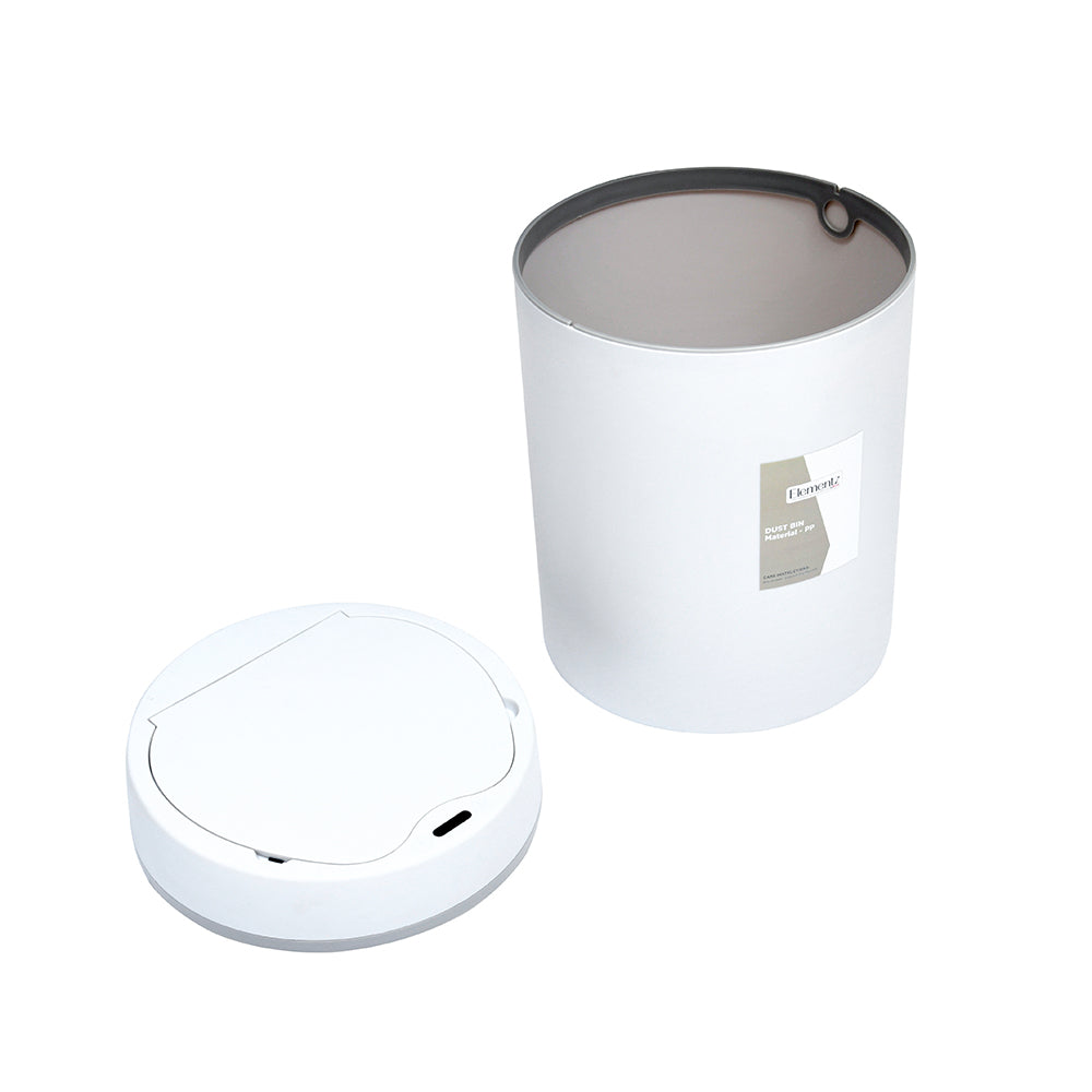 Sensor Lid Polypropylene 12 L Dustbin- Grey