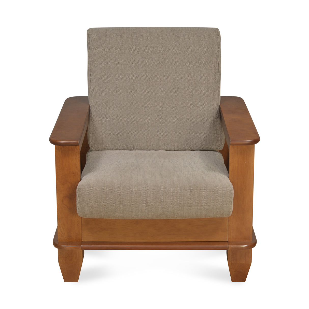 Elena 1 Seater Fabric Sofa- New Wenge