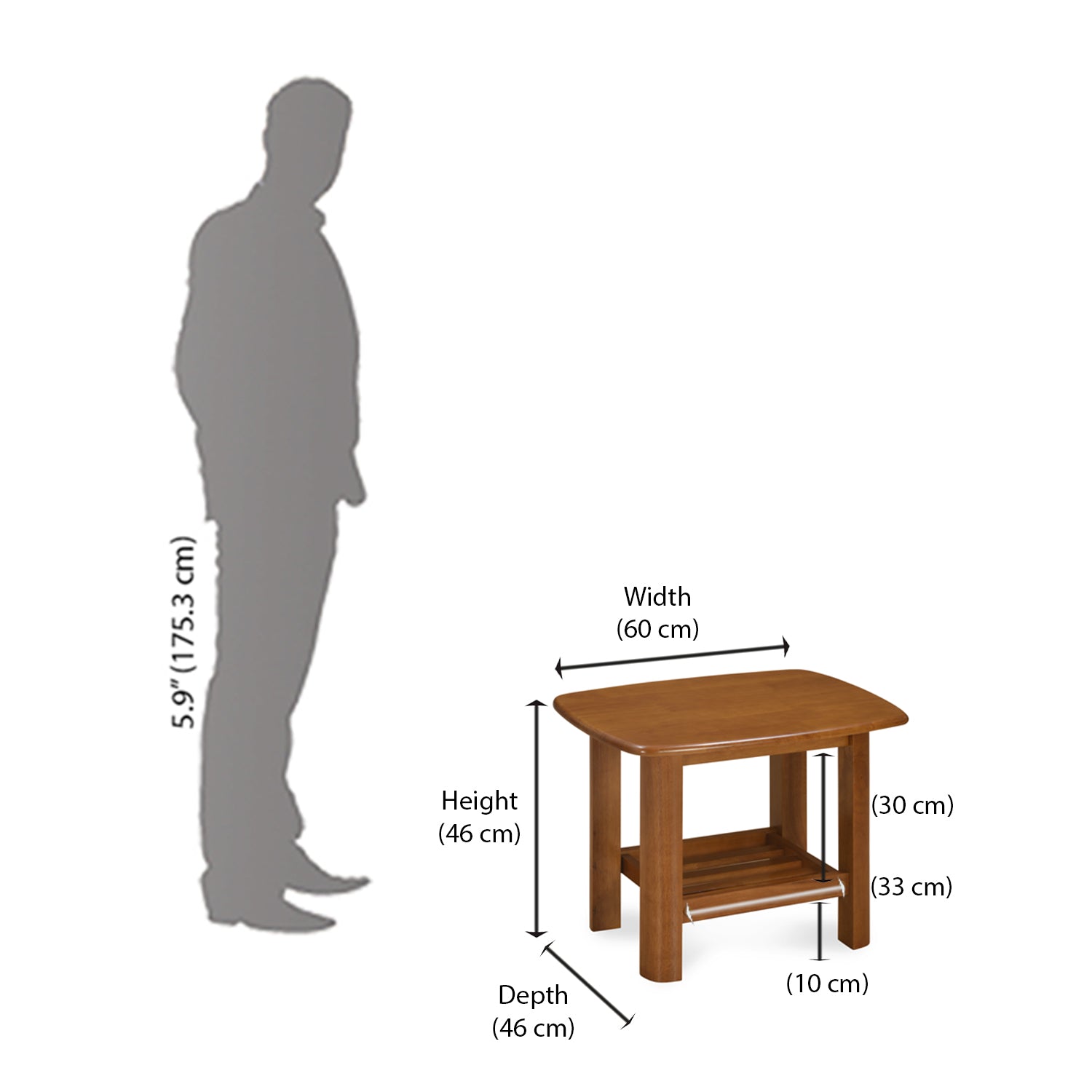 Elena Side Table (New Wenge)