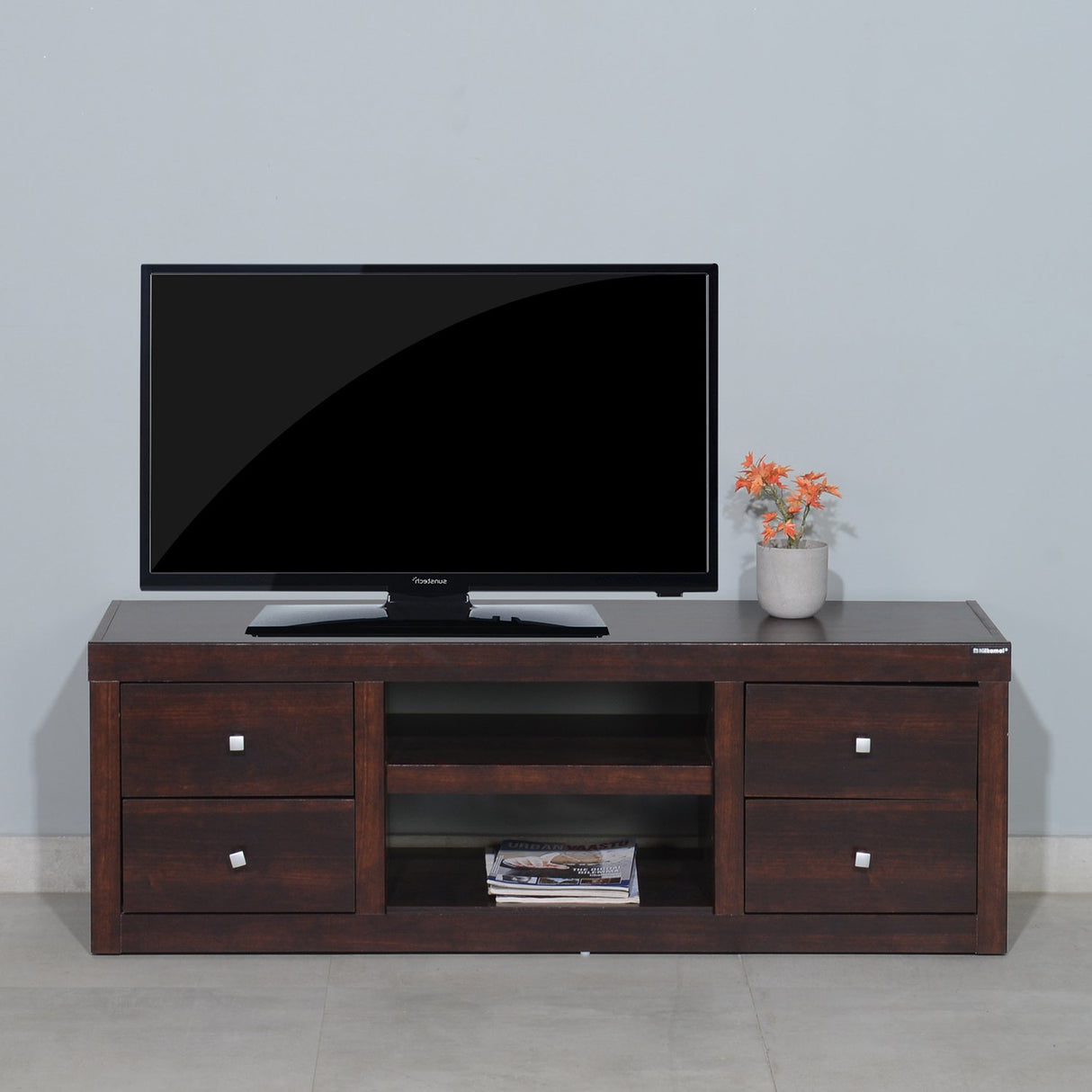 Nilkamal elliot Tv Cabinet Walnut