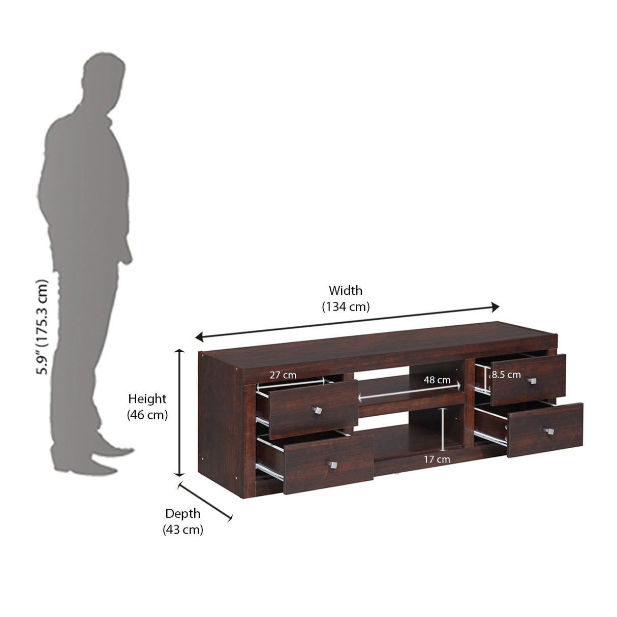 Elliot TV Cabinet (Walnut)