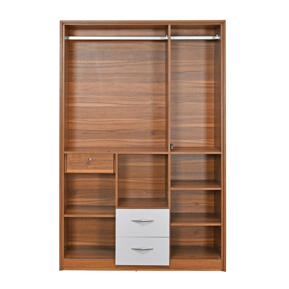 Eternal 3 Door Wardrobe With Mirror (Teak Finish)