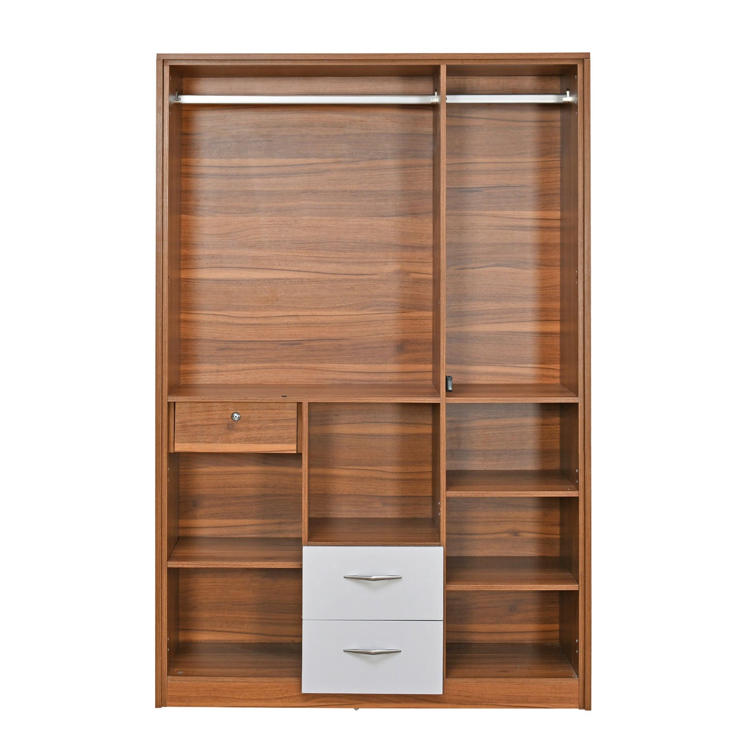 Eternal 3 Door Wardrobe With Mirror (Teak Finish)