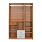 Eternal 3 Door Wardrobe With Mirror (Teak Finish)