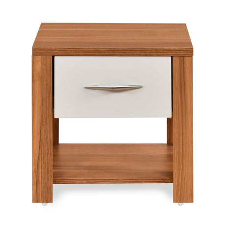 Eternal Engineered Wood Nightstand (Teak)