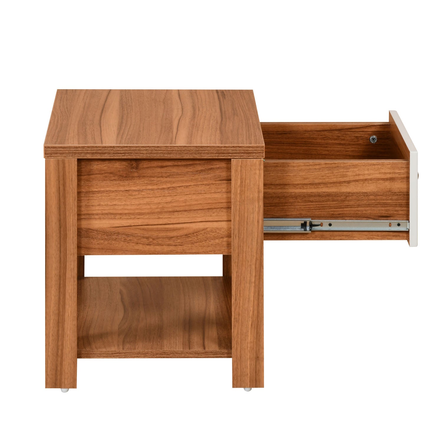 Eternal Engineered Wood Nightstand (Teak)
