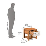 Eternal Engineered Wood Nightstand (Teak)