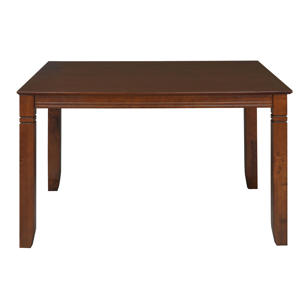 Floret 4 Seater Dining Table (Walnut) - Front View