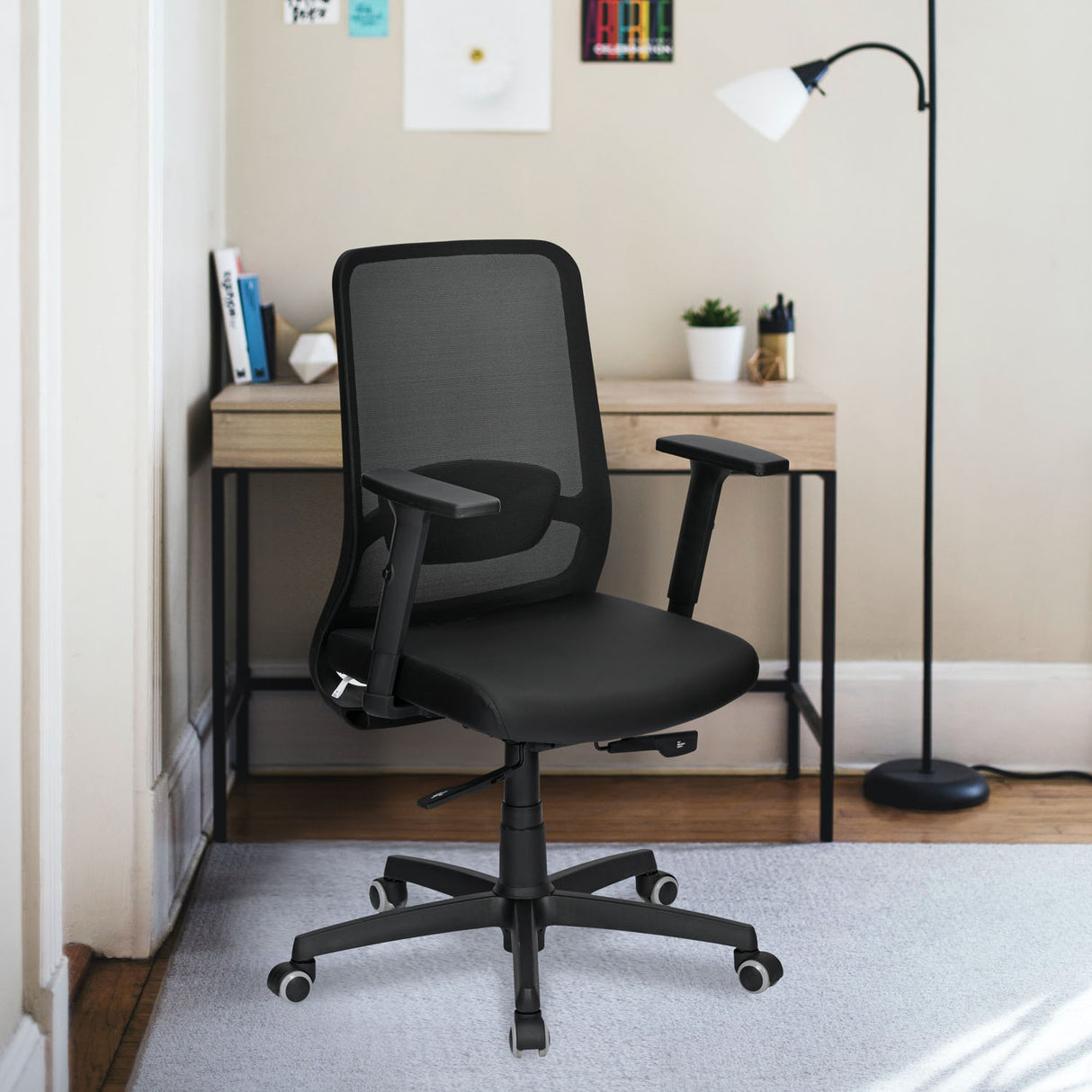 Nilkamal Glory Mid Back Office Chair (Black)
