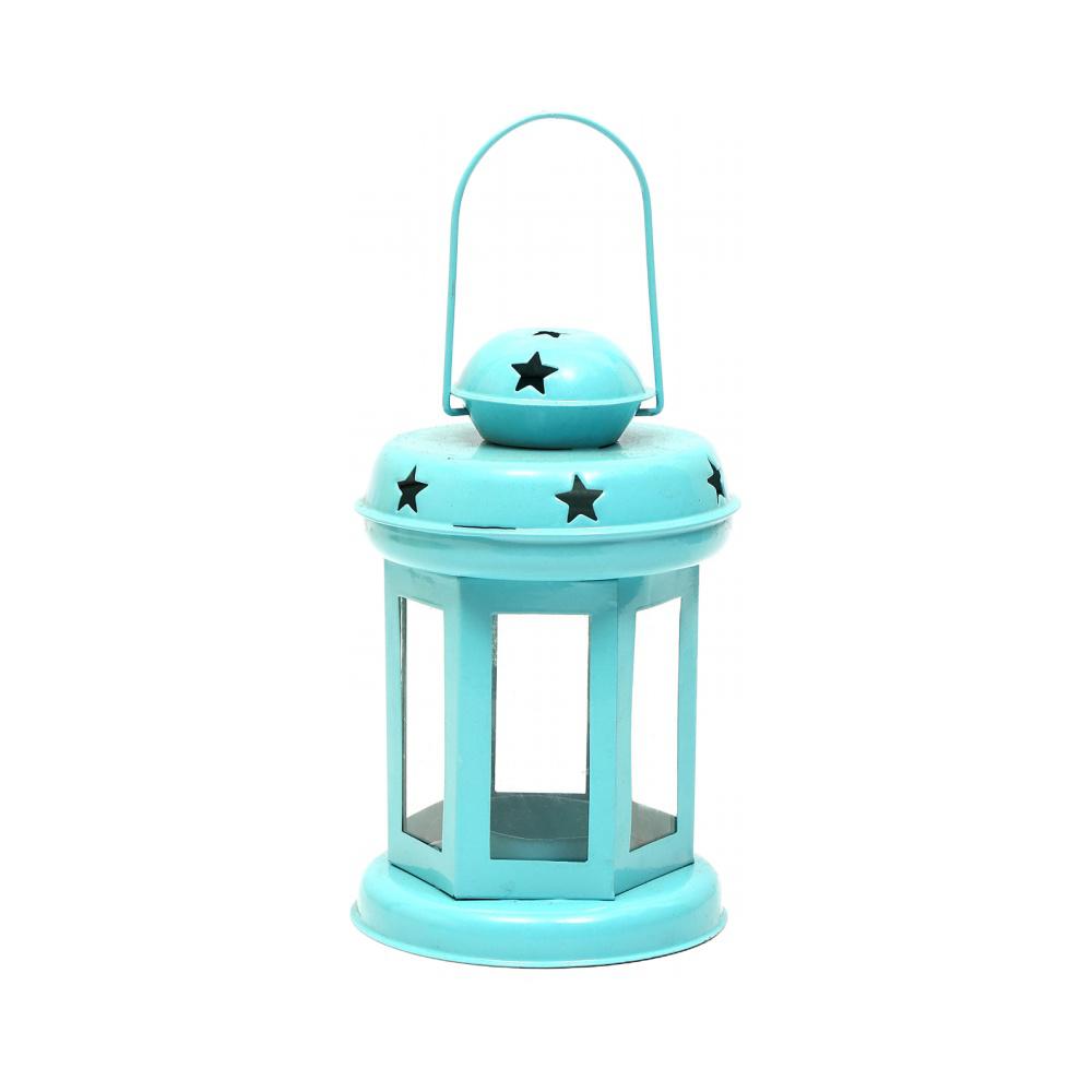 Twilight Metal Mini Lantern- Blue