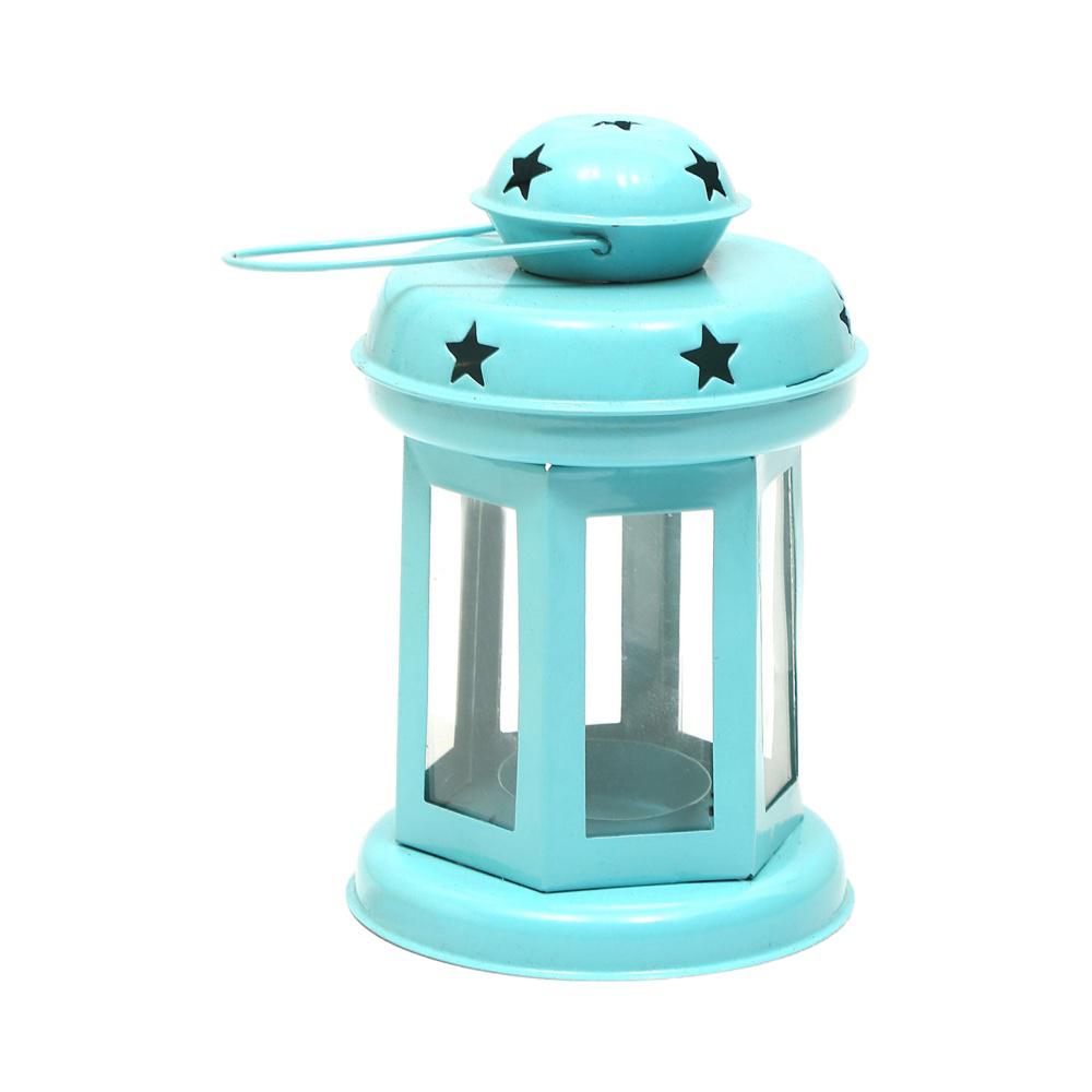 Twilight Metal Mini Lantern- Blue