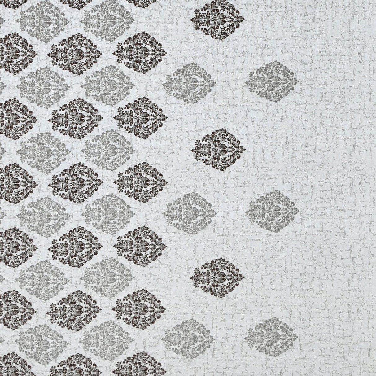 Grace Jacquard Damask 5 Ft Polyester Window Curtains Set of 2 (Brown)