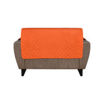 2 Seater Reversible Sofa Cover 179 cm x 223 cm (Orange & Grey)
