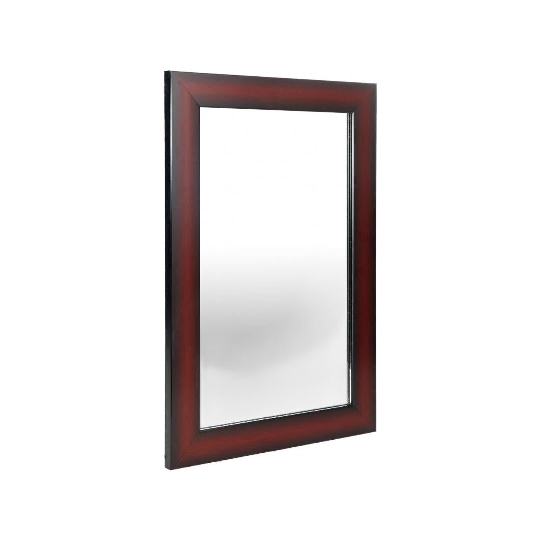 Spain Synthetic Wood Rectangular Small Mirror- Brown