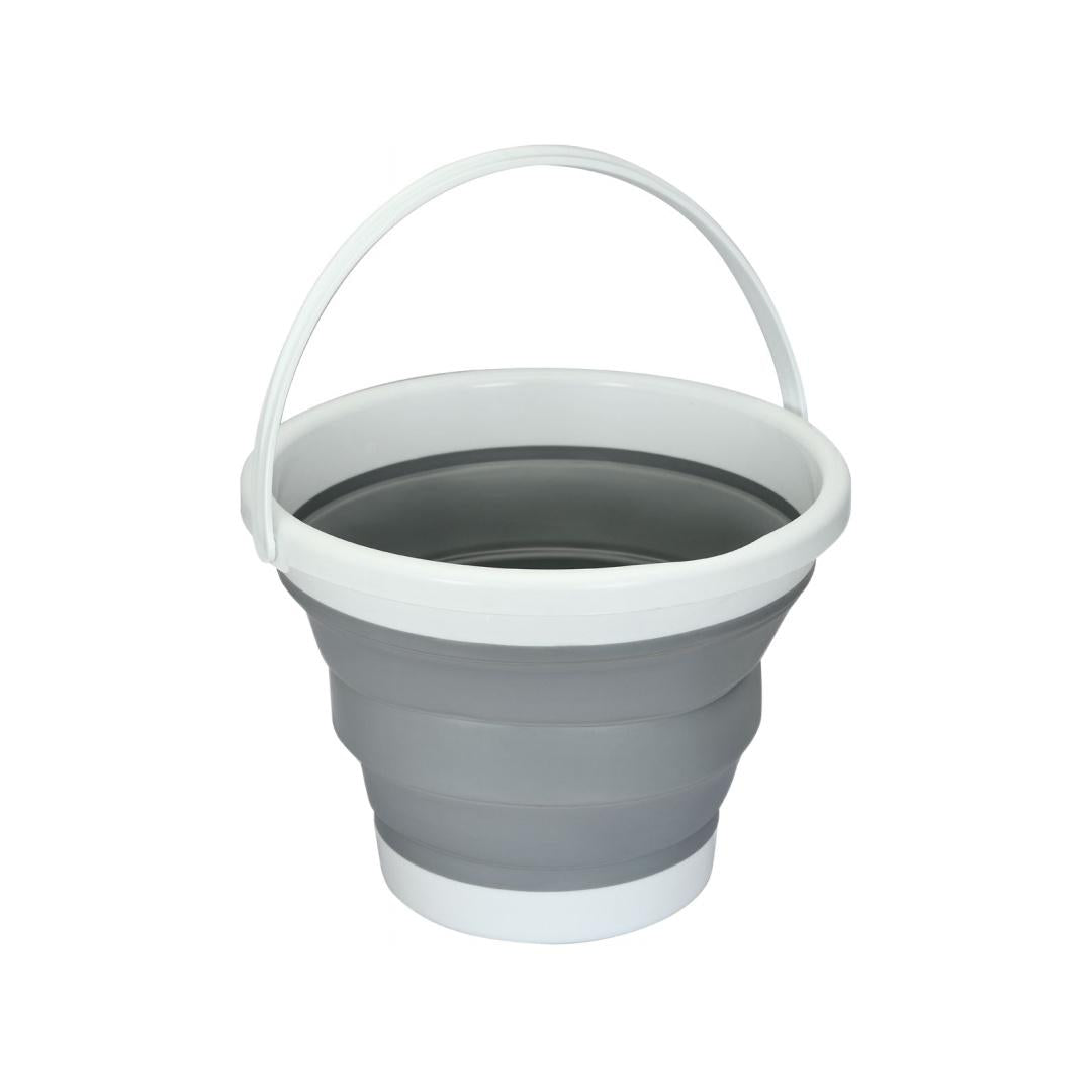 Multipurpose Collapsible Bucket- Grey & White