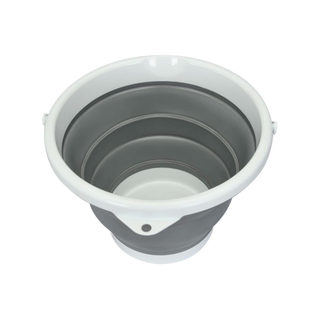 Multipurpose Collapsible Bucket- Grey & White