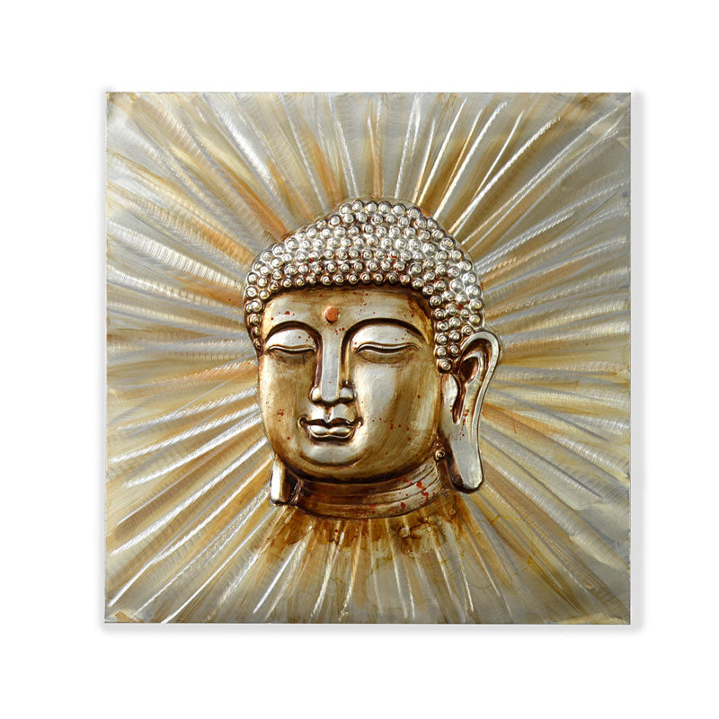 Buddha Painting Emboss- Gold