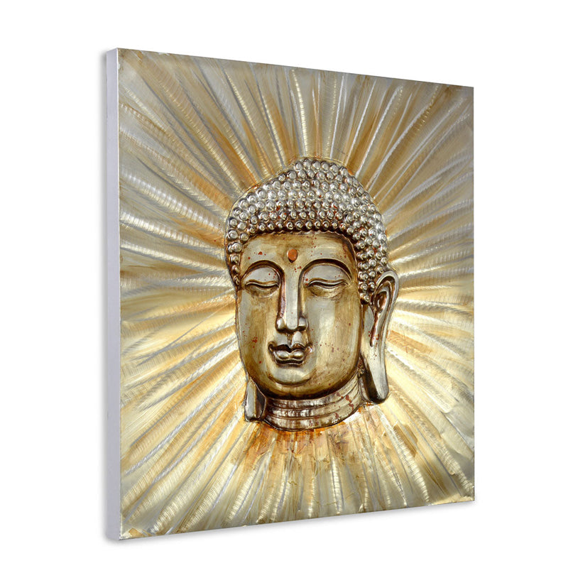 Buddha Painting Emboss- Gold