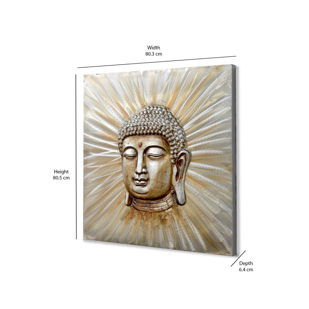 Buddha Painting Emboss- Gold