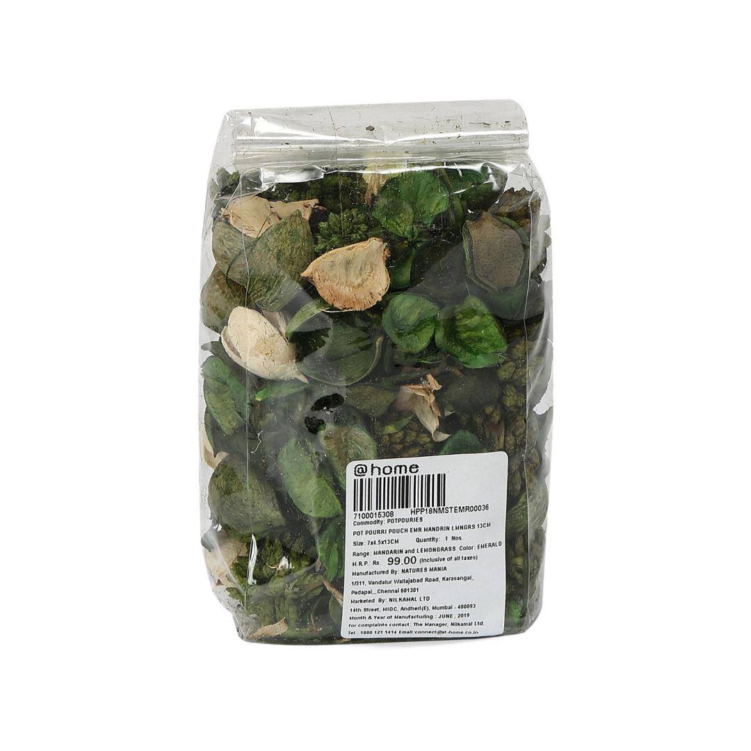 Mandarin & Lemongrass Potpourri Pouch- Green