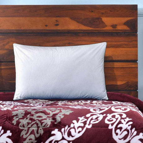 Nilkamal Oxford Pillow With Pillow Cover White
