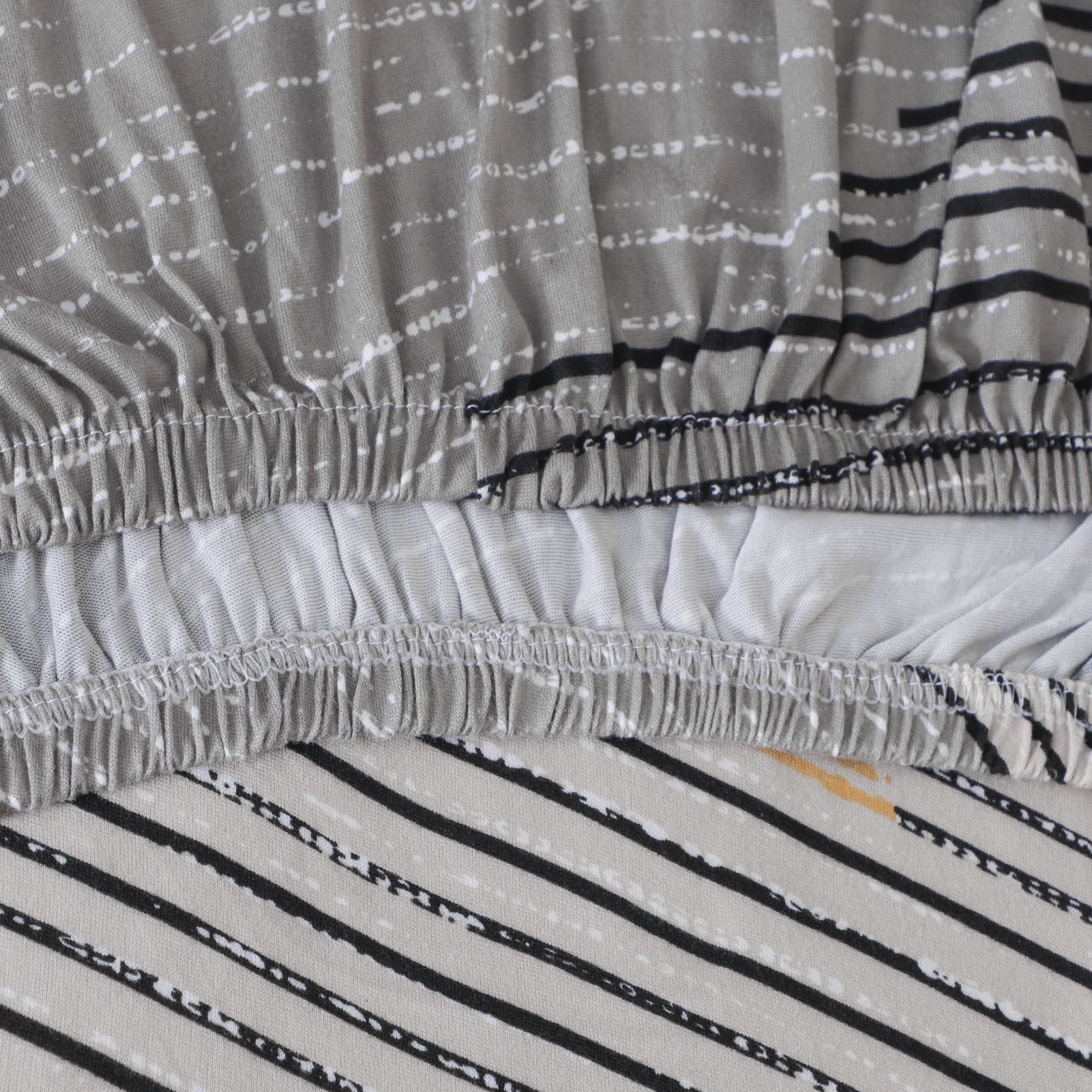 Abstract Elegance Fitted 2 Seater Sofa Cover- Mustard & Multicolor