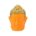 Buddha Face Decorative Ceramic Showpiece- Mustard